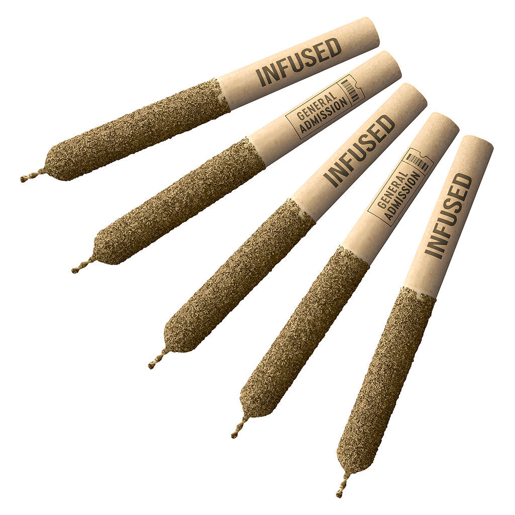 General Admission - Purple Stuff Diamond Infused Pre-Rolls - Indica - 5x0.5g