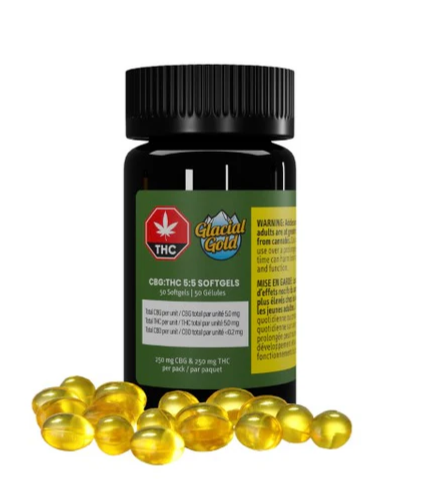 CBG:THC 5:5 Softgels - Blend - 50 Pack
