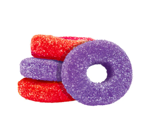 Olli O's - THC:CBG:CBD Sour Grape & Strawberry Gummies - Blend - 4 Pack