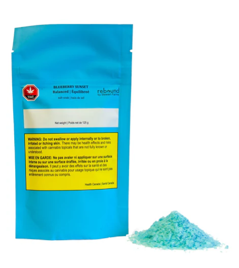 Blueberry Sunset CBD Salt Soak 125G Topical - Blend - 125g