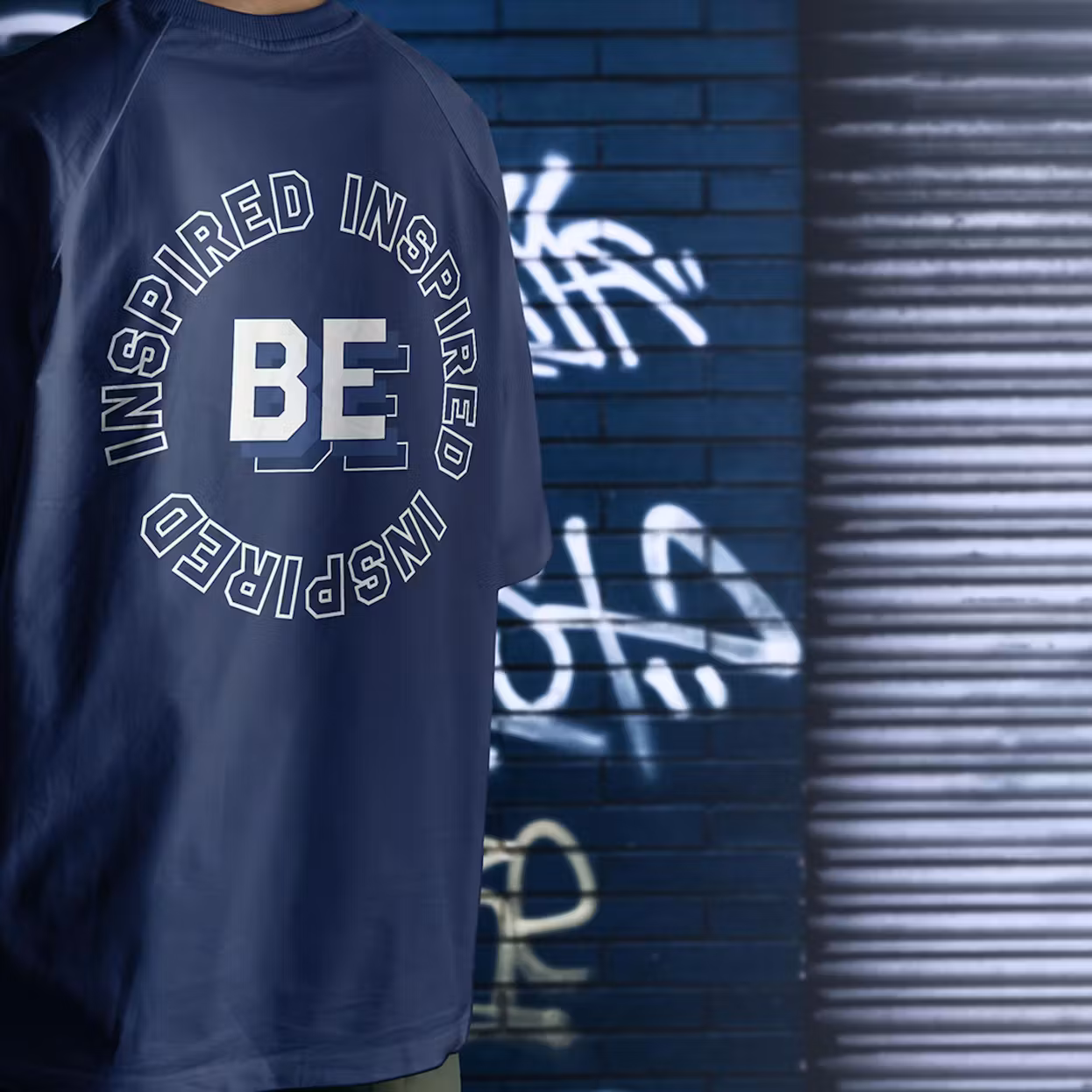 FW23 INSPIRED CANNABIS SOFTSPUN COTTON T-SHIRT NAVY - S