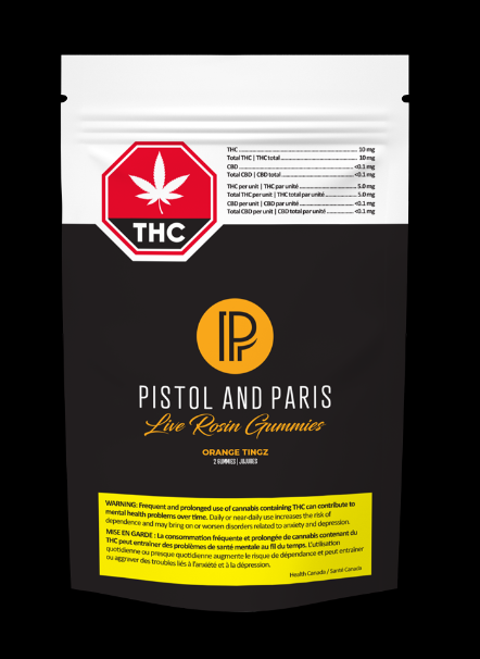 Orange Tingz Live Rosin Gummies - Indica - 2 Pack - DD