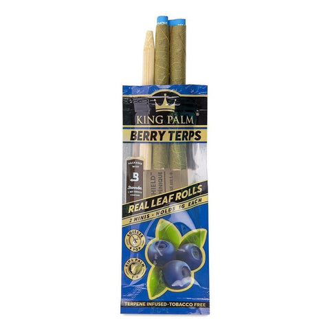 TP KING PALM BERRY TERPS FLAVOURED MINI PRE ROLL CONES 2 PACK